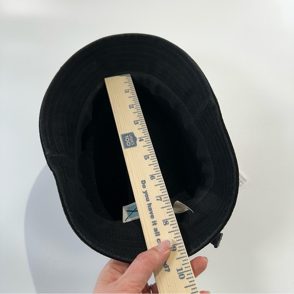 Betmar Womens Casual Bucket Hat Black Suede Terry - Picture 9 of 11